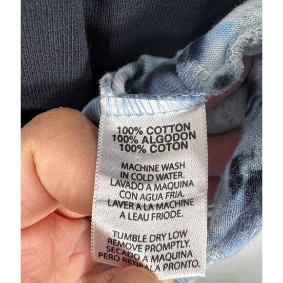 Glima tie dye trim detail top boho retro 90s sz L - Picture 4 of 6